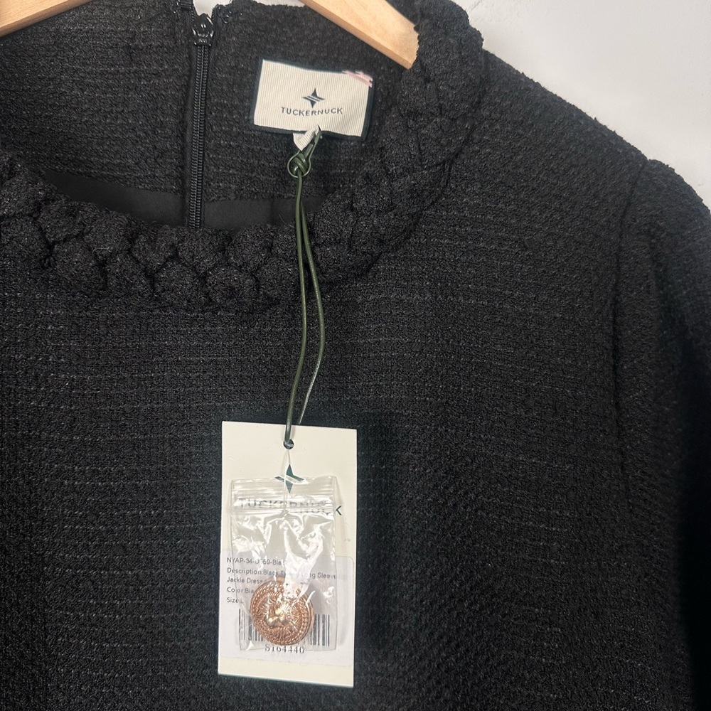 TUCKERNUCK
Black Tweed Long Sleeve Jackie Dress - Picture 8 of 13